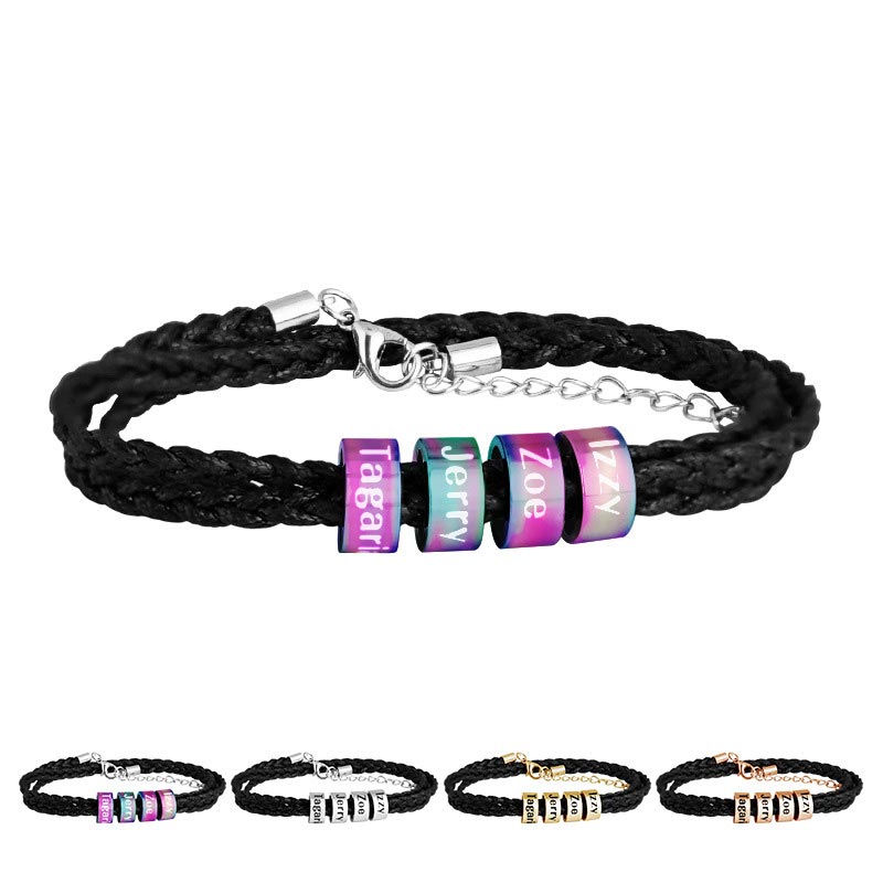 Family Name Bracelet for Dad