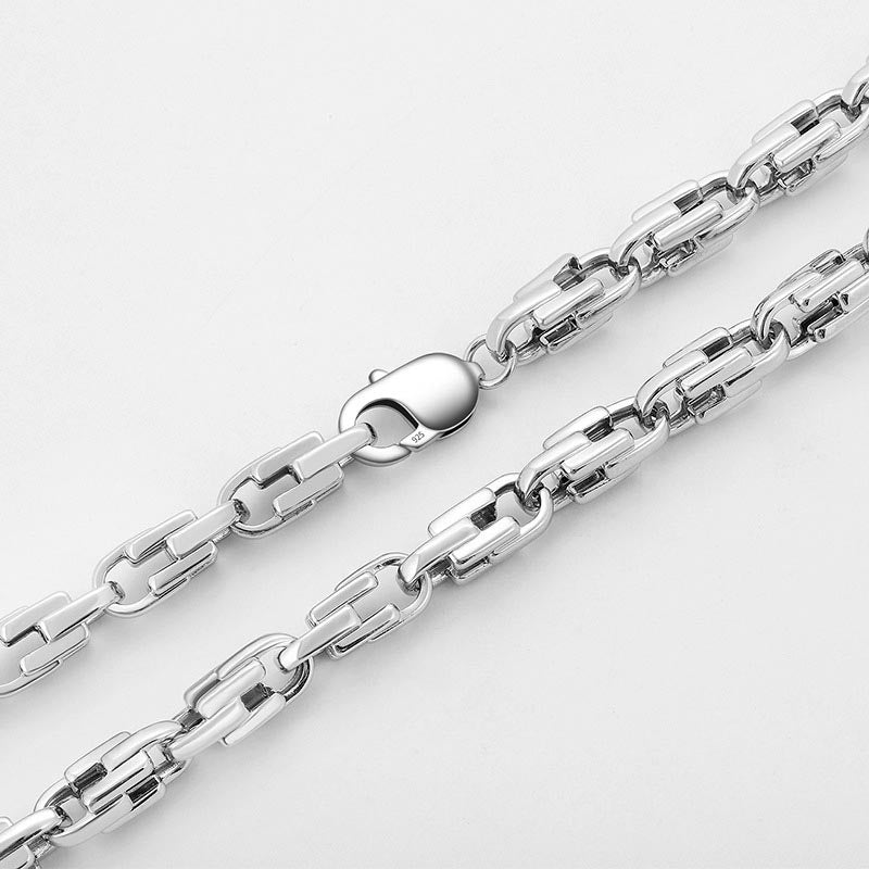 Mens Sterling Silver Chain Necklace