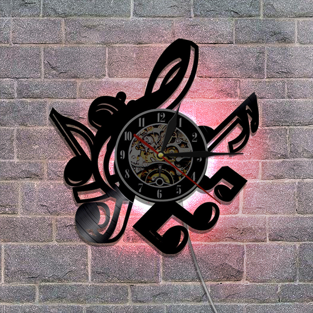 Wall Deco Silent Clock Gift for Music Lover