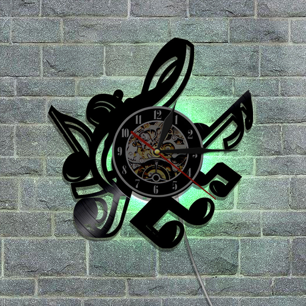 Wall Deco Silent Clock Gift for Music Lover