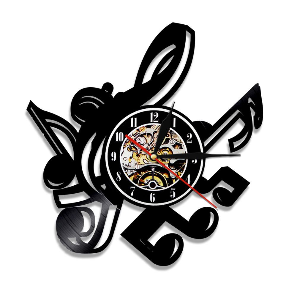 Wall Deco Silent Clock Gift for Music Lover