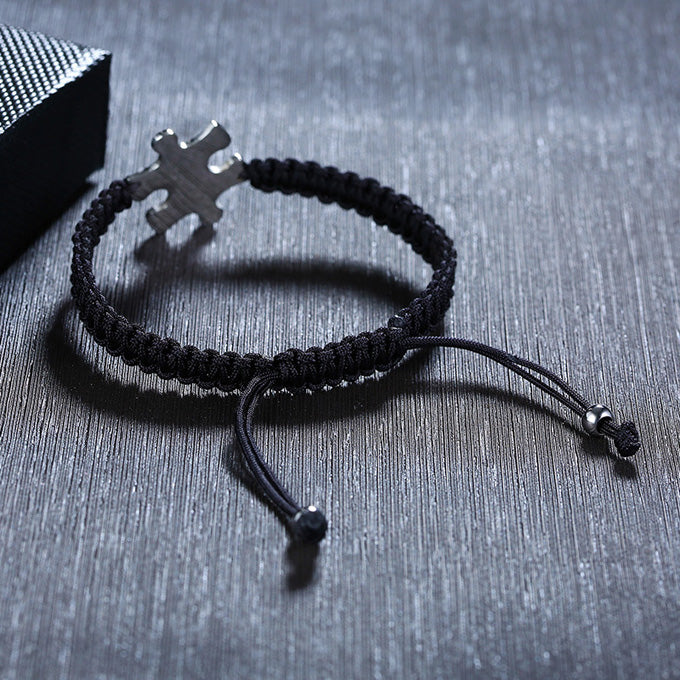 Puzzle Piece Custom Engraved Bracelet