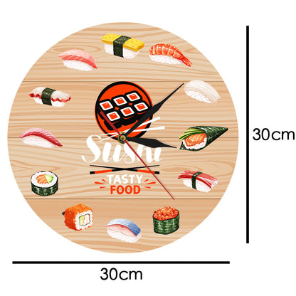 Wall Deco Clock for Japanese Sushi Restaurant