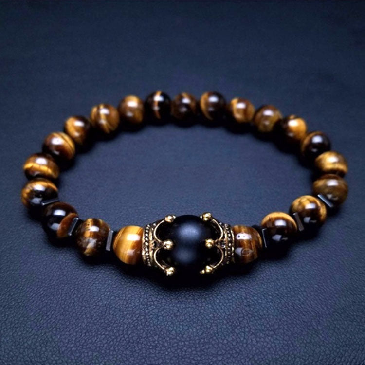 Tiger Eye Beaded Bracelet for Men