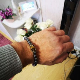 Tiger Eye Beaded Bracelet for Men