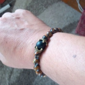 Tiger Eye Beaded Bracelet for Men
