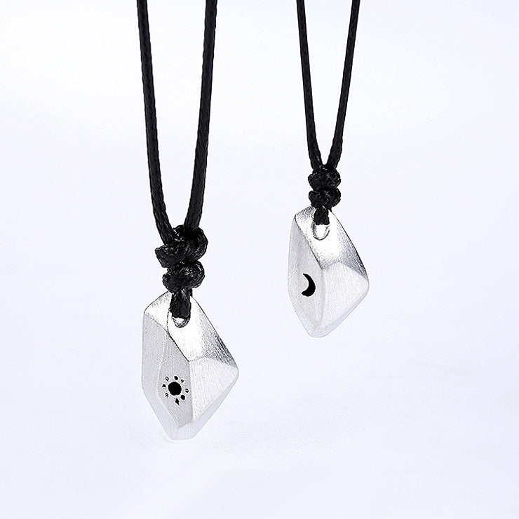 Sun Moon Relationship Couple Necklaces Gift