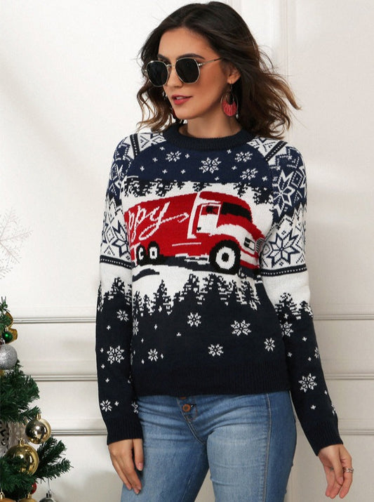 Ladies Stylish Christmas Jumper Holiday Sweater