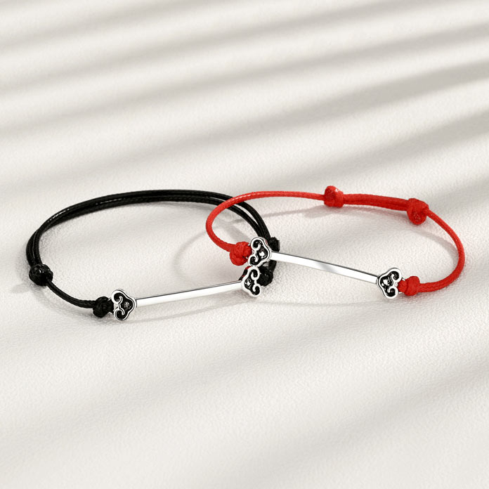 Custom Engraved Matching Bracelets Set for 2