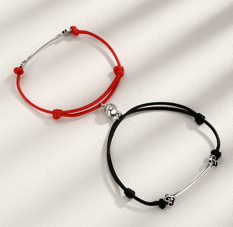 Custom Engraved Matching Bracelets Set for 2