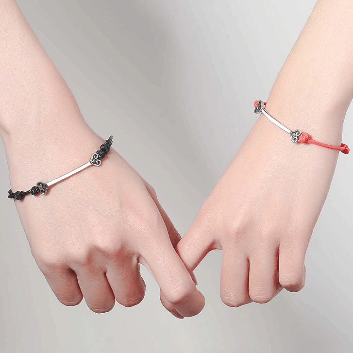 Custom Engraved Matching Bracelets Set for 2