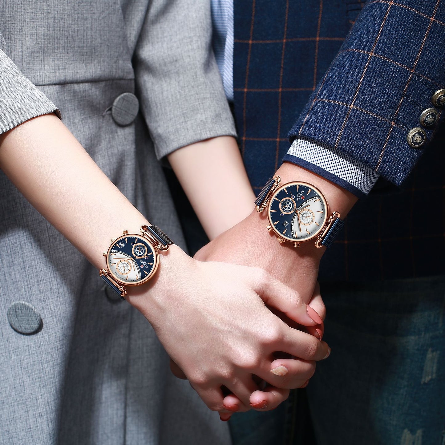 Matching Pair Multifunctional Couple Watch Gift Set