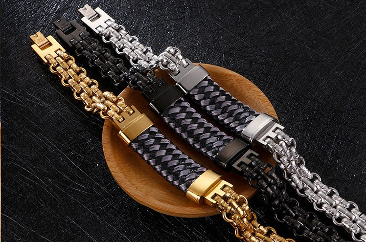 Personalized Mens Fashion Bracelet 21cm