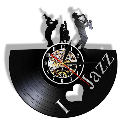 Wall Deco Clock Gift for Jazz Lover