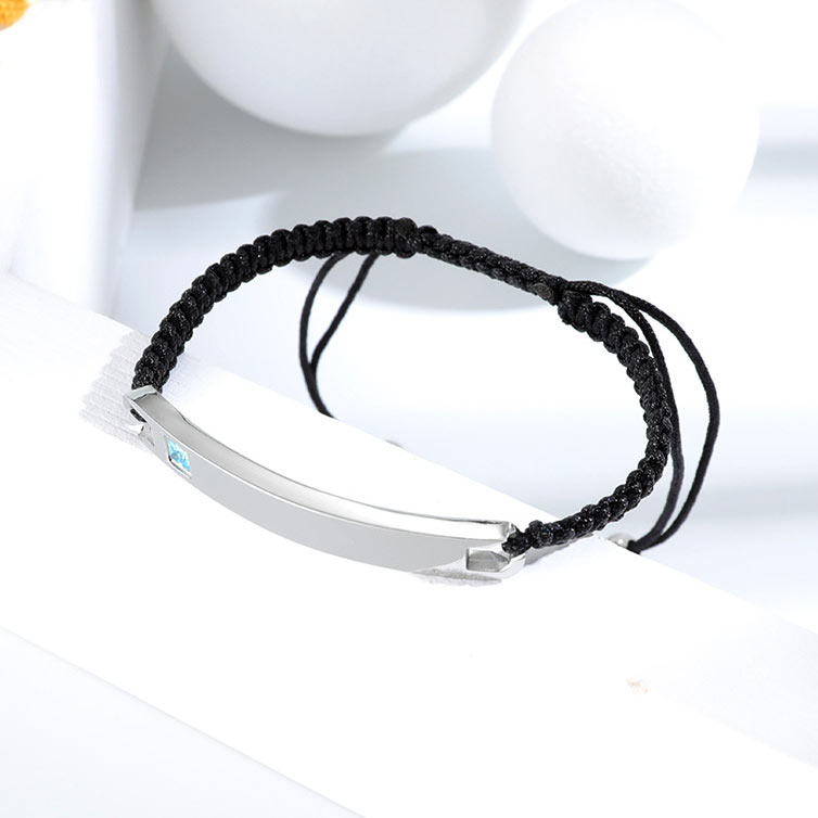 2 Pcs Engraved Matching Friendship Bracelets Set