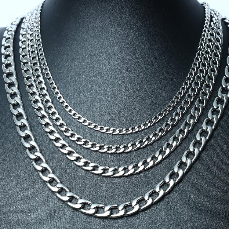 Cuban Curb Chain Necklace Birthday Gift for Boyfriend