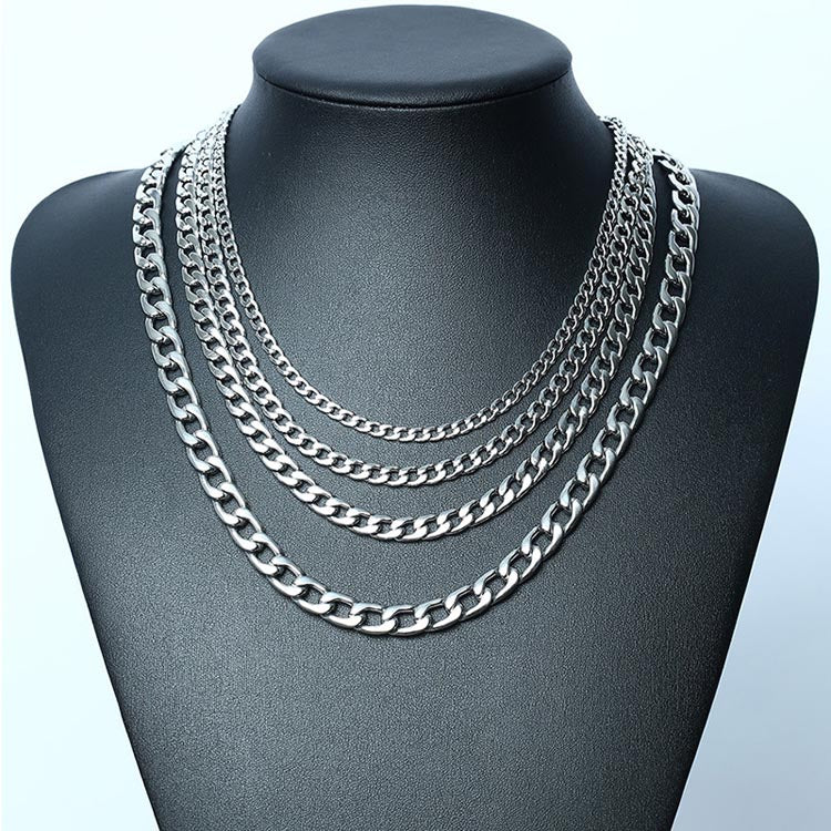 Cuban Curb Chain Necklace Birthday Gift for Boyfriend