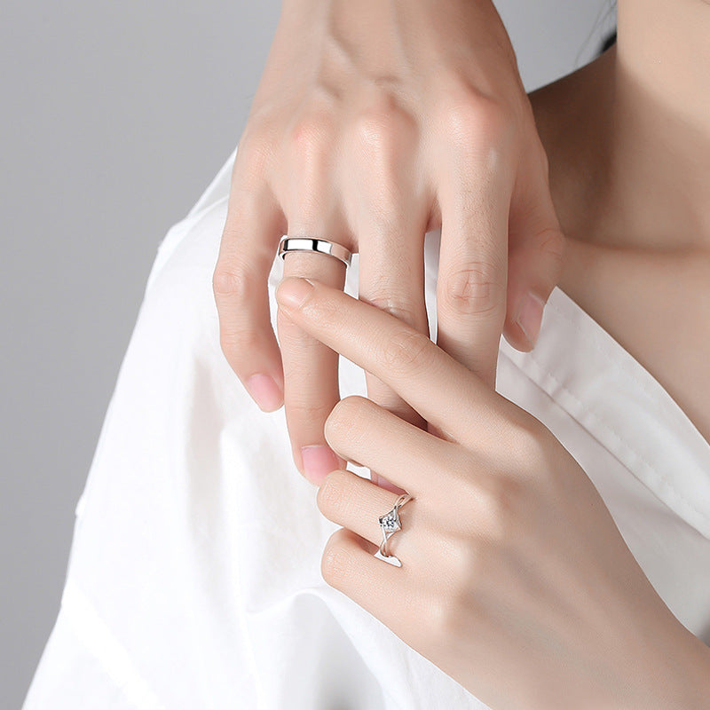 Matching His and Hers Marriage Rings Set