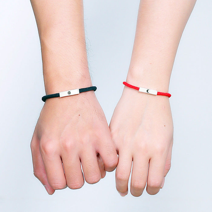 Sun and Moon Matching Friendship Bracelets Set
