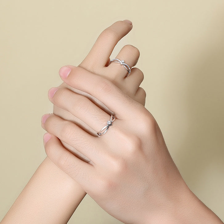 Custom Matching Sterling Silver Rings for Couples