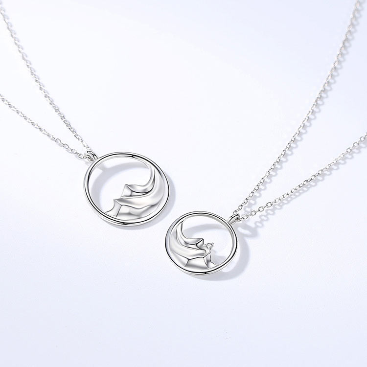 Mountains and Sea Friendship Necklaces Set