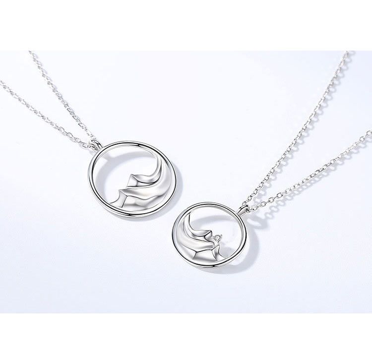Mountains and Sea Friendship Necklaces Set