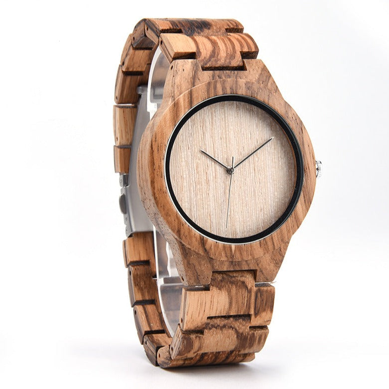 Blank Dial Matching Wood Couple Watch Set