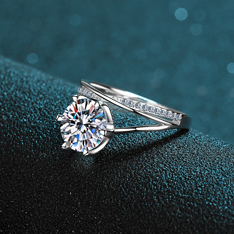 3 Carats Moissanite Statement Ring for Women