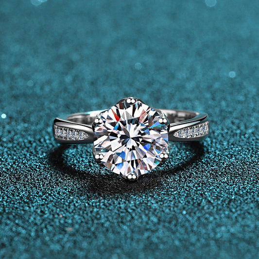 3 Carats Moissanite Diamond Wedding Band for Her