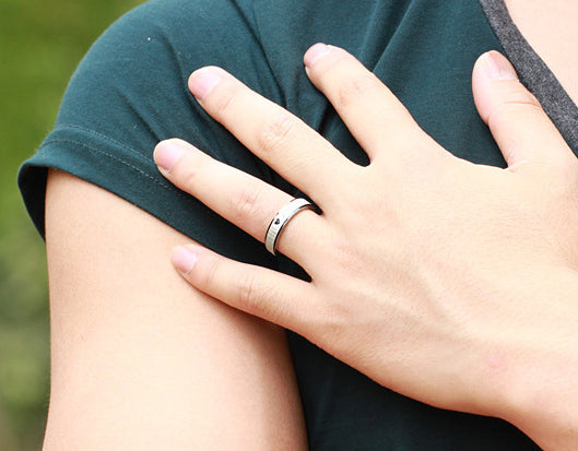 Personalized Forever Love Promise Rings Set for Couples