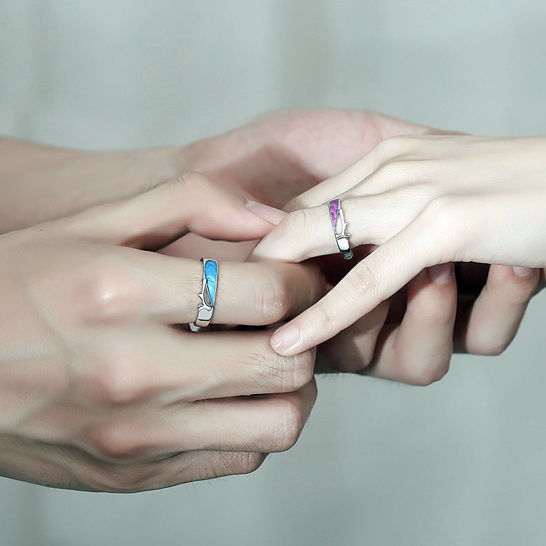 Matching Best Friendship Rings Set for 2