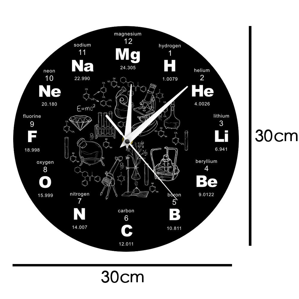 Wall Decoration Clock Gift for Chemistry Teacher