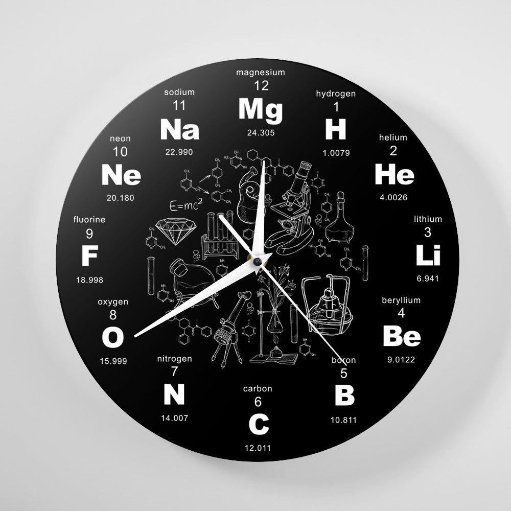 Wall Decoration Clock Gift for Chemistry Teacher
