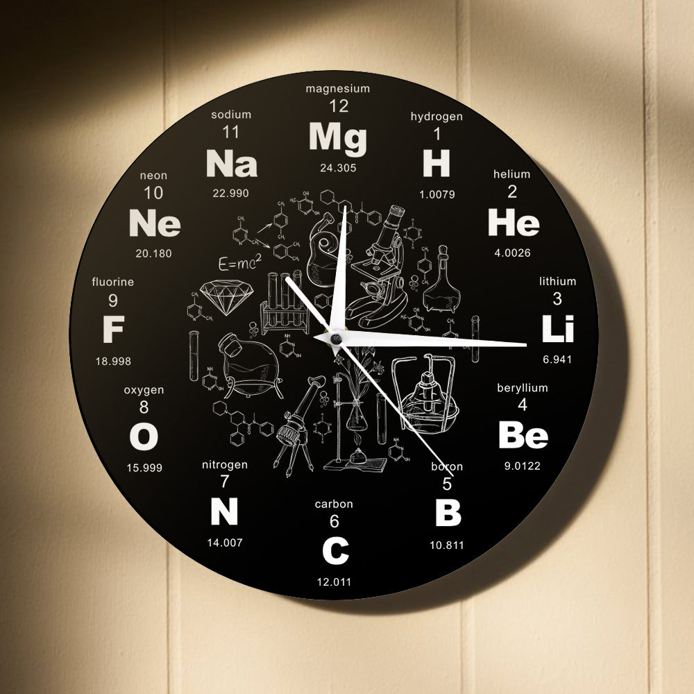 Wall Decoration Clock Gift for Chemistry Teacher