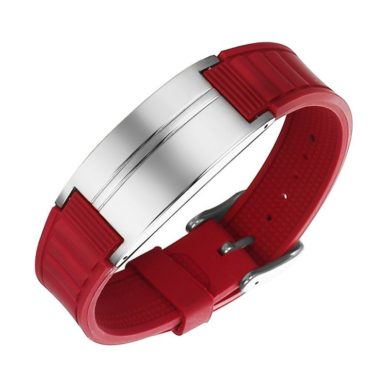 Custom Energy Magnets Mens Bracelet