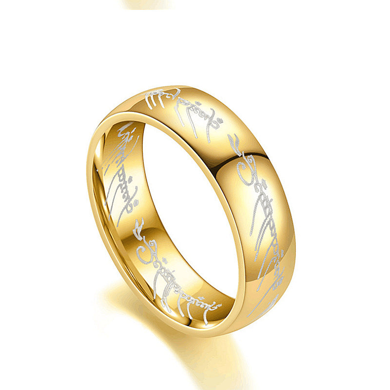 Lord of the Rings Theme Ring for Guys