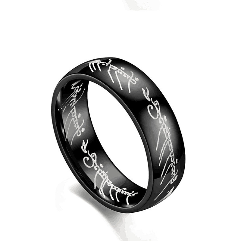 Lord of the Rings Theme Ring for Guys
