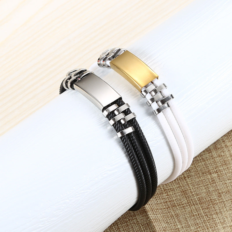 Personalized Mens Sports Bracelet