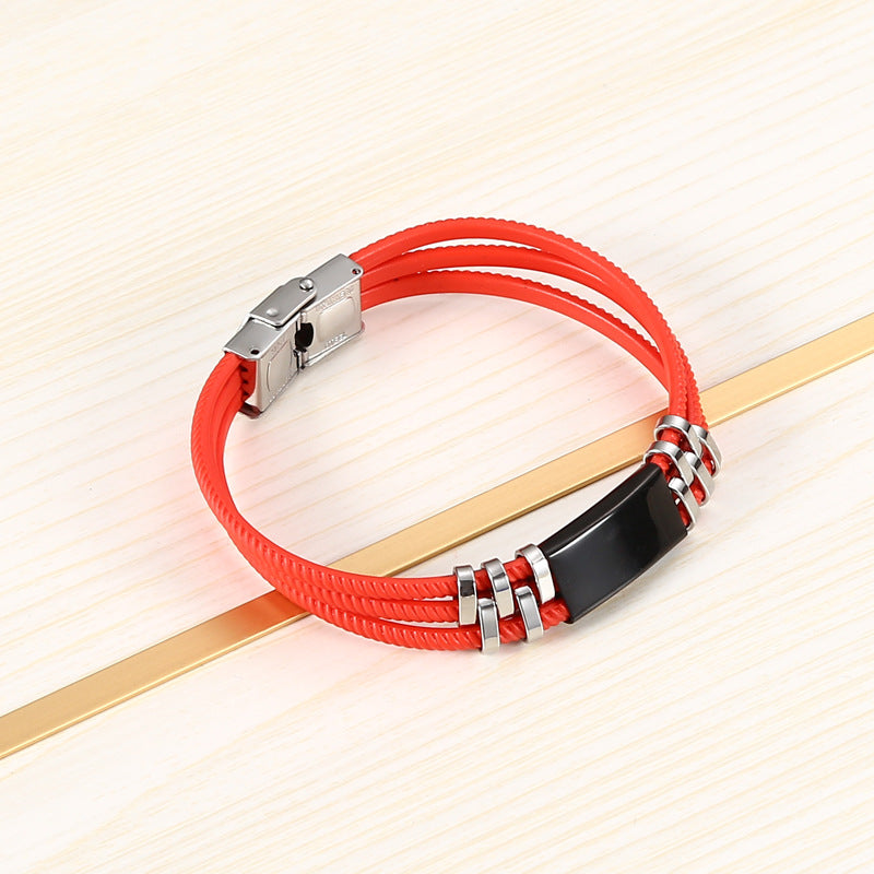 Personalized Mens Sports Bracelet
