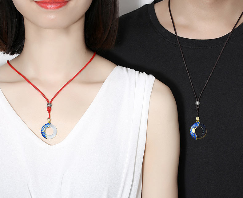 Sun and Moon Friendship Necklaces Set for 2