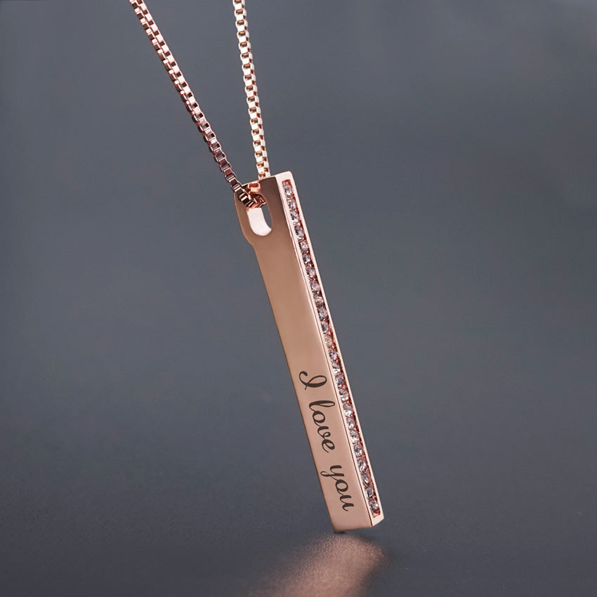 Custom Engraved Promise Necklace for Her