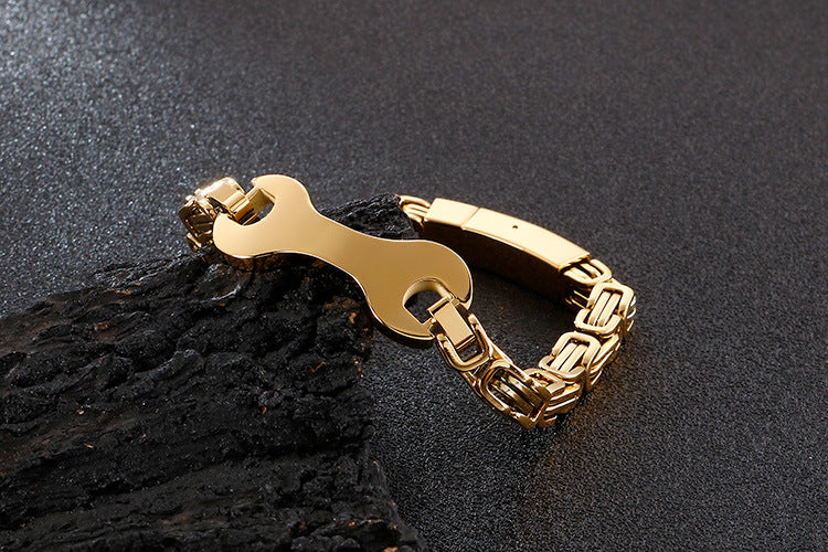 Personalized Mens Bracelet Gift for Mechanic 22cm