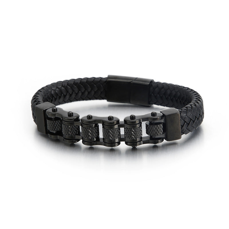 Personalized Mens Bike Chain Bracelet 21.5cm