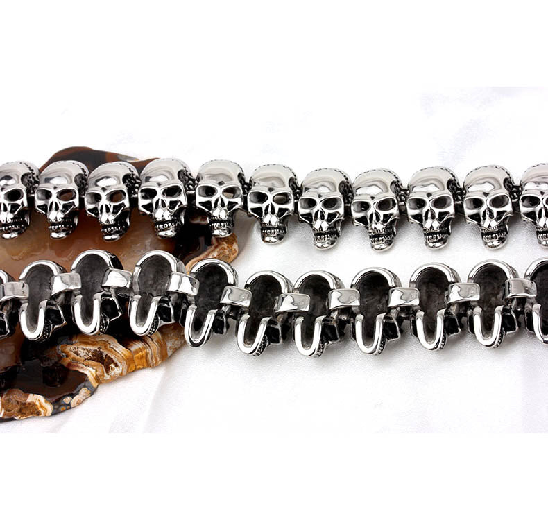 Skull Chain Necklace for Men 65cm