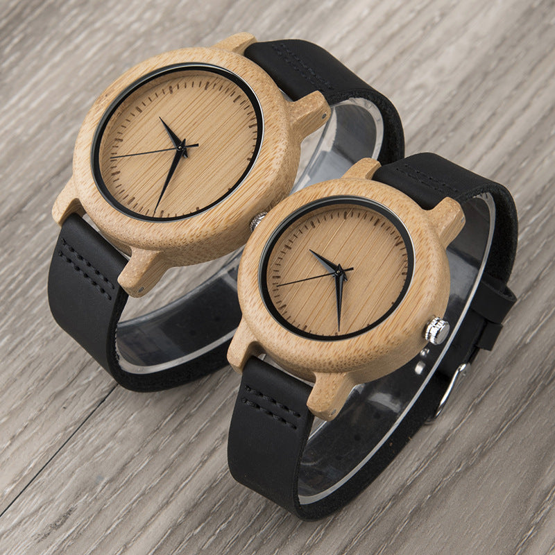 Matching Couple Watch Set made of Wood