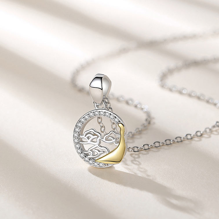 Sun and Moon Couple Relationship Necklaces Set