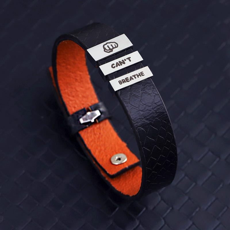 Custom Engraved Mens Charm Bracelet
