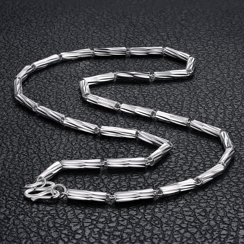 Mens Stylish Chain Necklace Sterling Silver
