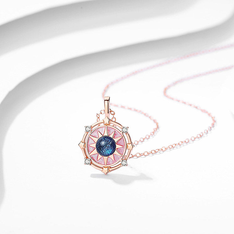 Matching Sun and Moon Bff Necklaces Set