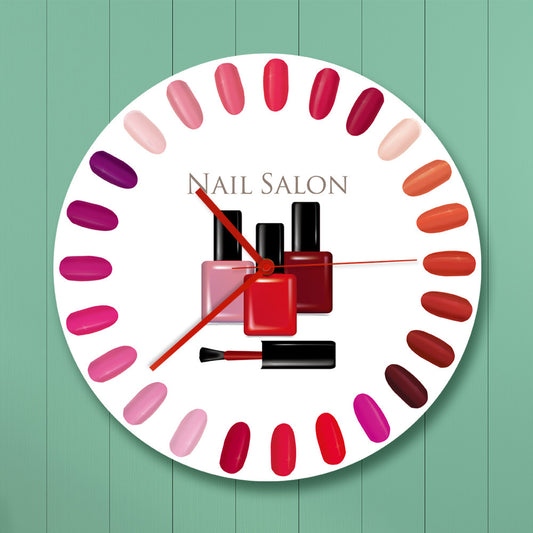 Customized Wall Deco Clock Gift for Nail Salon
